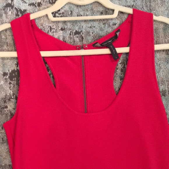 BCBG Maxazria Gisela Red Bandage Dress - Picture 3 of 5